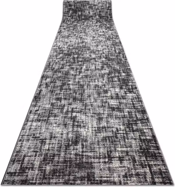 RugsX Silver Fasti Abstract Runner in Grey, W: 120 cm, L: 390 cm – 1