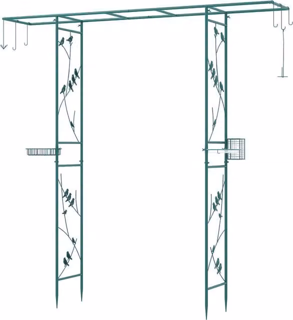 Costway Garden Arbor Feeding Station - Green