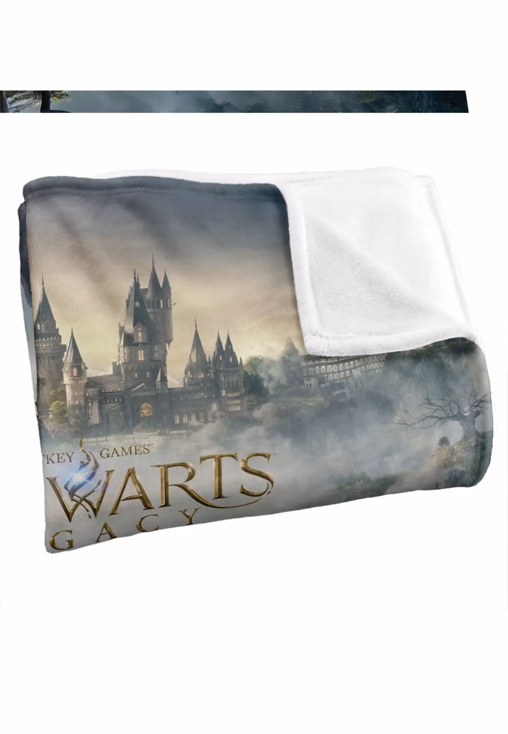 Warner Brothers Hogwarts Legacy Castle Blanket, White, W: 152 cm, D: 127 cm – 3