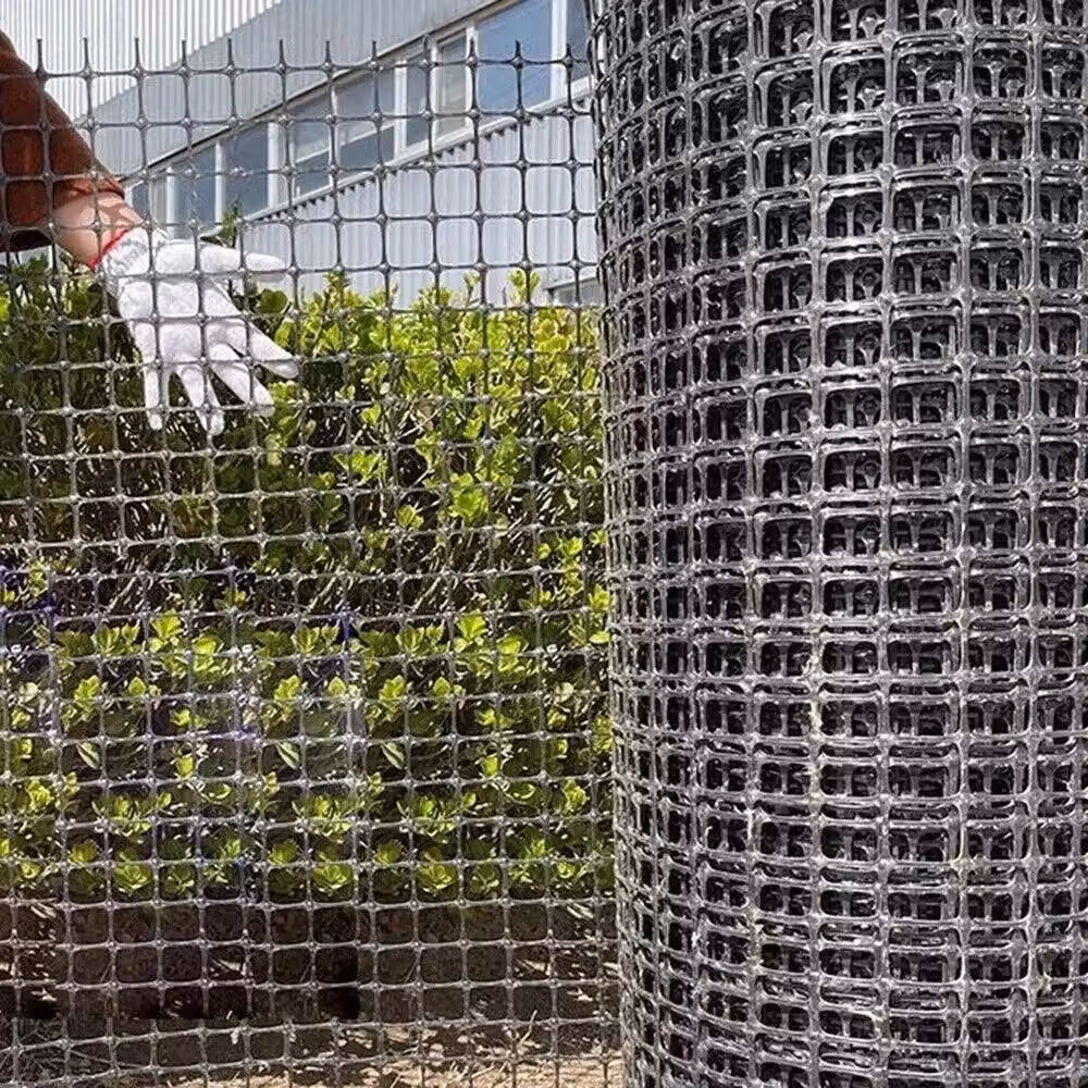 NESTLUNE Black Garden Fence Netting Mesh Safety, W: 100 cm, H: 15 cm, Length: 10 m – 3