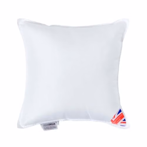 Homescapes White Super Microfibre Square Cushion Insert, W/D/H: 40 x 40 x 40 cm