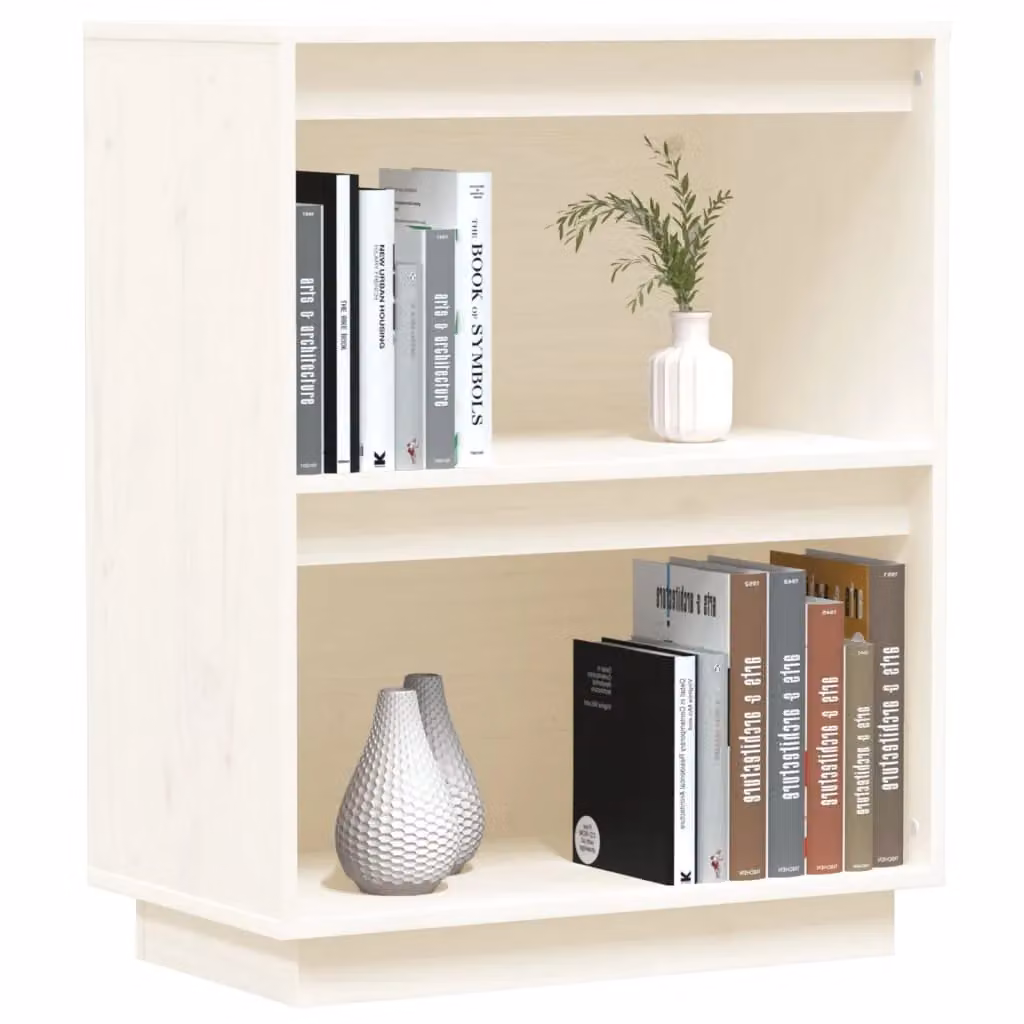 Berkfield Home Rustic White Solid Wood Pine Console Cabinet W/D/H: 60 x 34 x 75 cm – 2