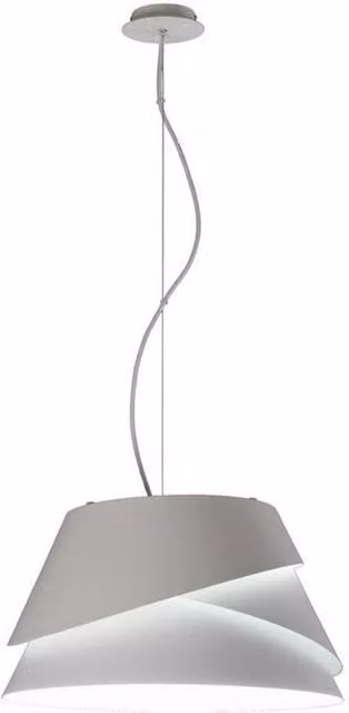 Netlighting Alboran Dome Ceiling Pendant Light in White Aluminium – 1