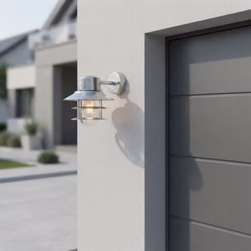 Nordlux Blokhus Down Outdoor Wall Light in Silver Galvanised Steel, IP54, E27 – 4