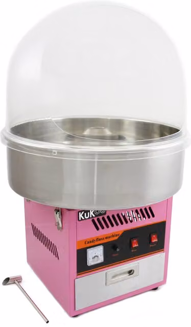 KuKoo Candy Floss Making Machine, Pink, W/D/H: 32.5 x 32.5 x 30 cm