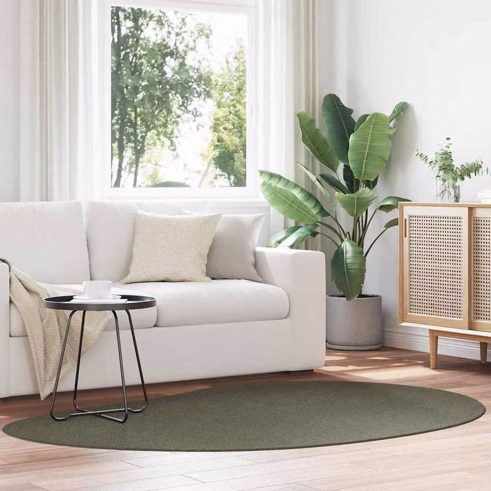 Berkfield Home Forest Green Non-Slip Washable Area Rug, W: 140 cm, L: 200 cm – 2