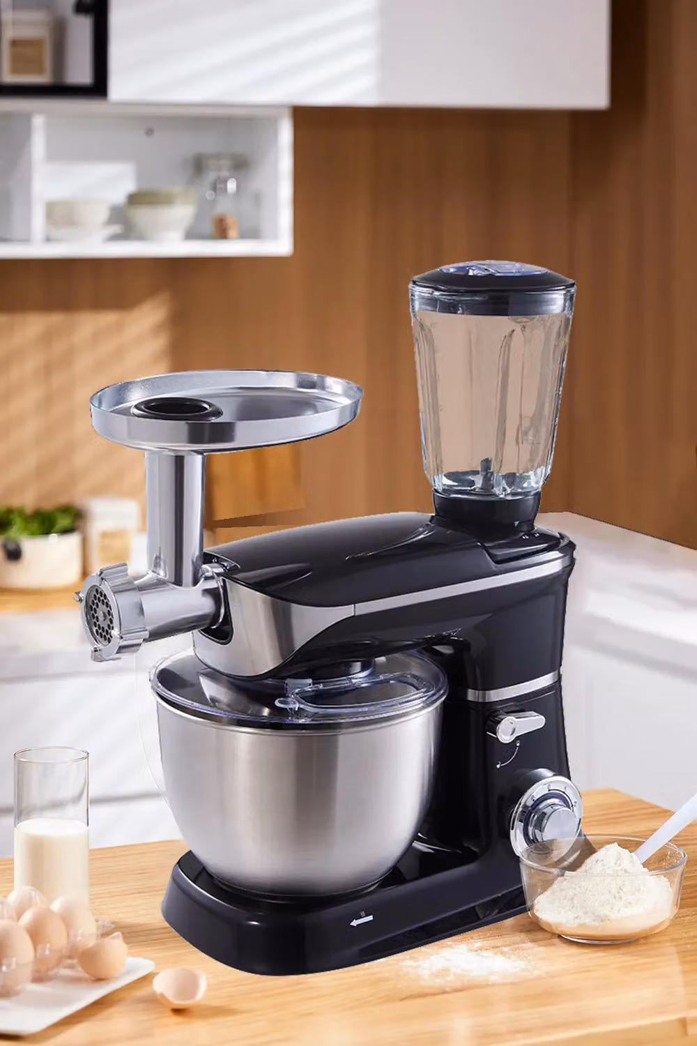 Living and Home 6-Speed 7L Tilt-Head Stand Mixer, Mincer, Blender and Food Processor in Black – 2