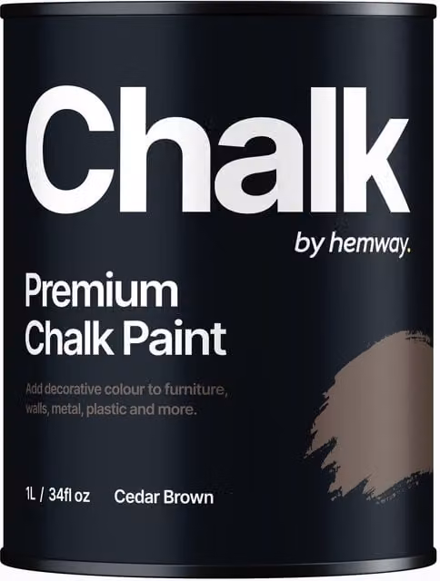 Hemway Chalk Paint Flat Matt in Cedar Brown, 1 l