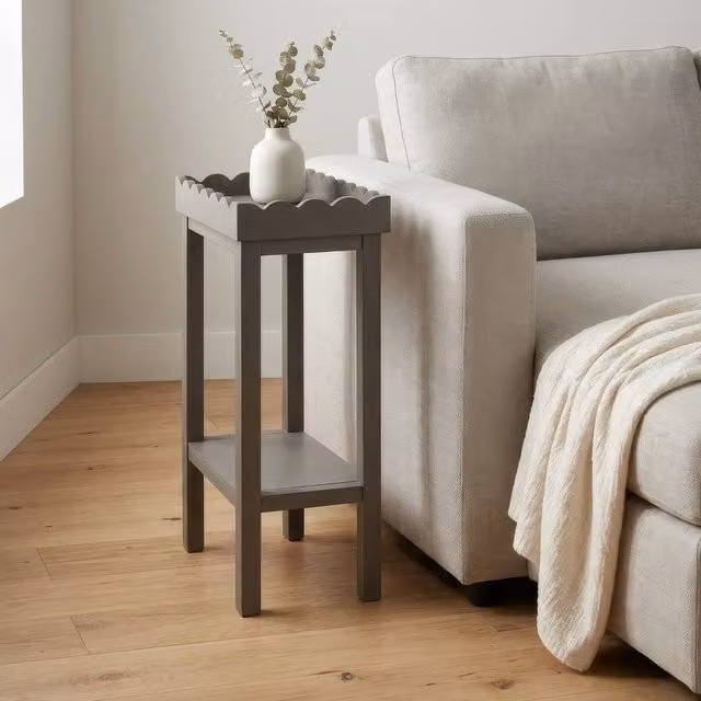 Scottish Everlastings Ltd Compact Side Table in Olive Brown Wood – 1
