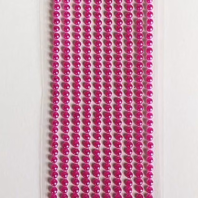 Syntego Pack of 1000 Fuchsia Pearls in Pink