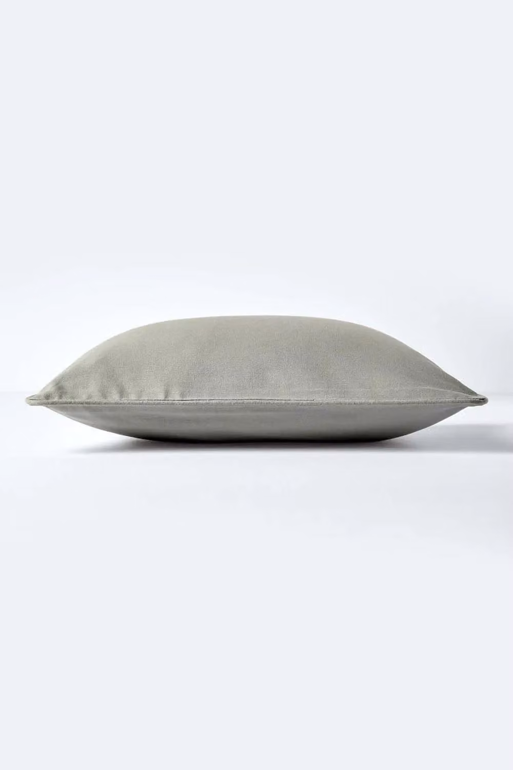 Homescapes Plain Cotton Square Cushion Cover in Grey, W/D/H: 30 x 30 x 30 cm – 2