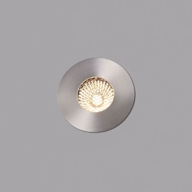 Faro Grund LED Recessed Outdoor Ground Light, Grey, Diameter: 8 cm