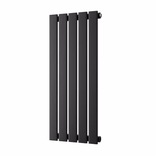 UK Radiators Typhoon Black Flat Tube Horizontal Designer Radiator, W: 340 mm, H: 800 mm – 2