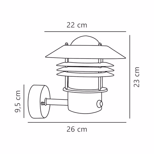 Nordlux Veje Black Metal Outdoor Wall Light with Motion and Dusk Sensor, E27, IP54 – 2