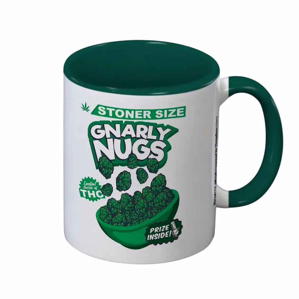 Threadless Gnarly Nugs Ceramic Mug in Green – 2