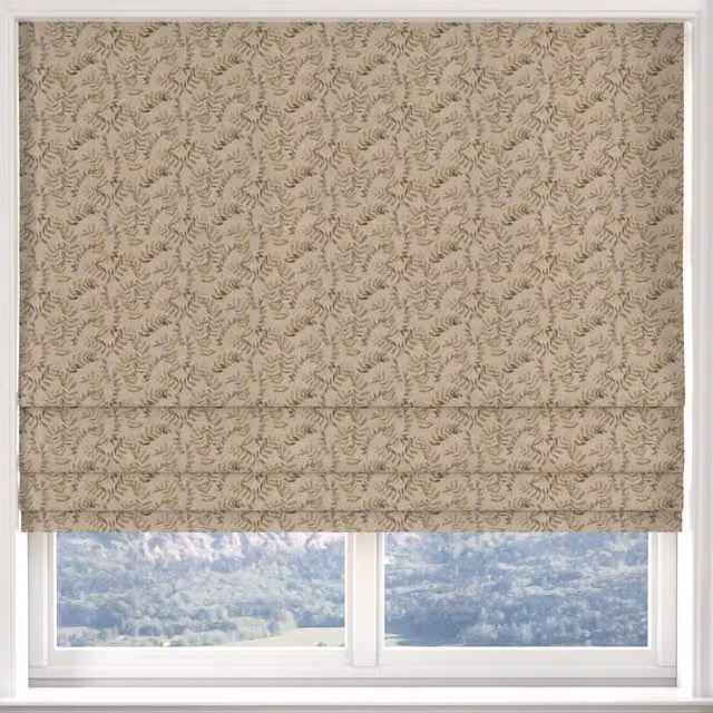 Ante Decor Lamina Made to Measure Blackout Roman Blind in Sienna Floral Pattern