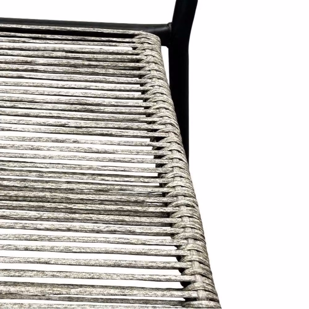 Kelvenix Modern Grey Plastic Garden Patio Single Chair – 4