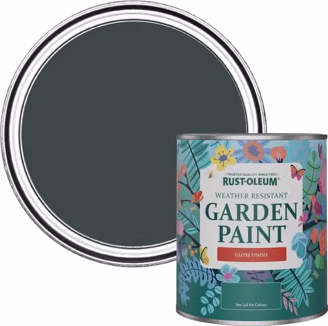 Rust-Oleum Garden Paint in Gloss Finish, Black Sand, 0.75 l