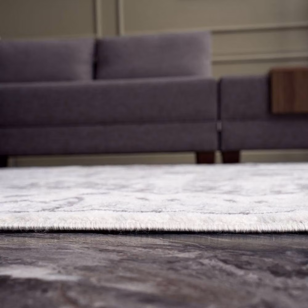 THE RUGS Montana Vintage Grey and Cream Living Room Area Rug W: 240 cm, D: 340 cm – 3