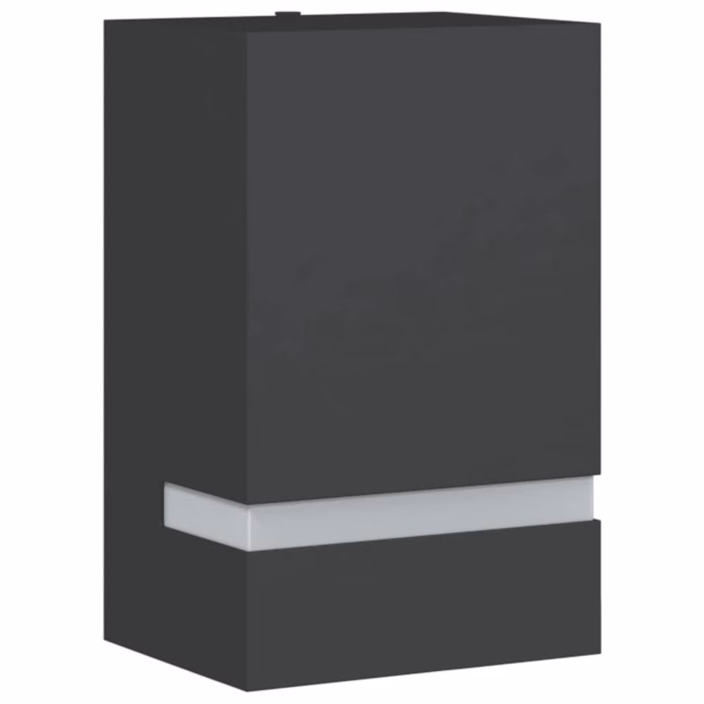 Berkfield Home Modern Black Stainless Steel Outdoor Up and Down Wall Light – 2