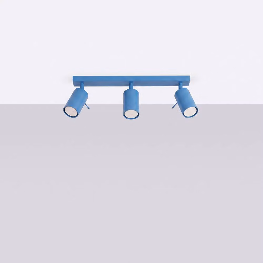 Sollux Lighting Modern Ring Ceiling Lamp in Blue, W/D/H: 45 x 16 x 6 cm – 2