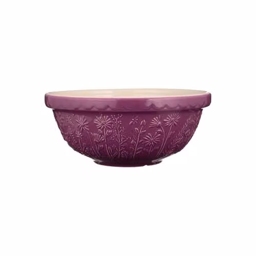 Rayware Mason Cash in The Meadow Daisy Earthenware Mixing Bowl, 2.7 Litre, Purple and Multicolour