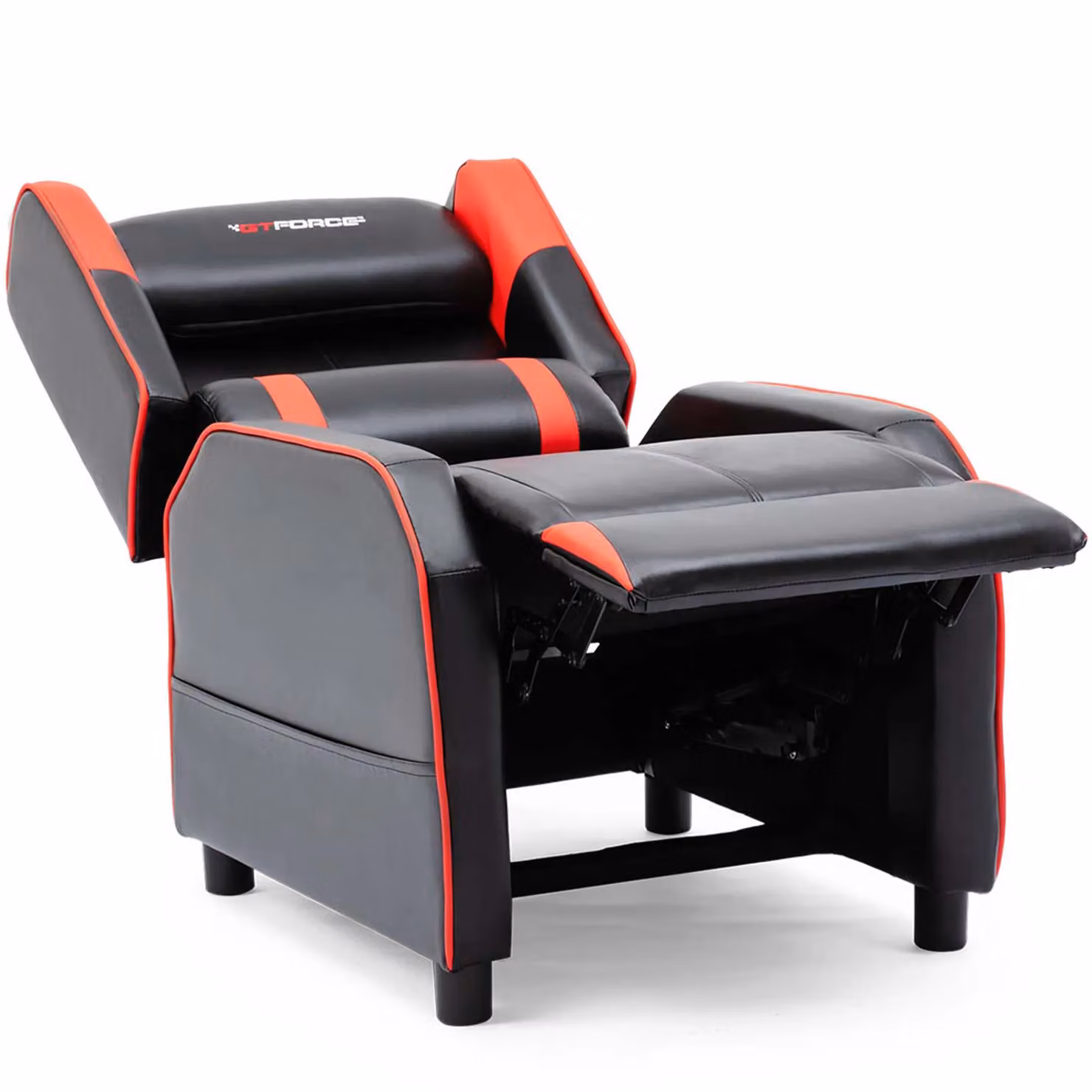 GTForce Ranger X Faux Leather Gaming Recliner Armchair in Red and Black – 4
