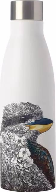 Maxwell Williams Marini Ferlazzo White Vacuum Insulated Stainless Steel Leakproof Bottle, 500 ml