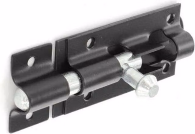 Securit Metal Door Bolt in Black – 1