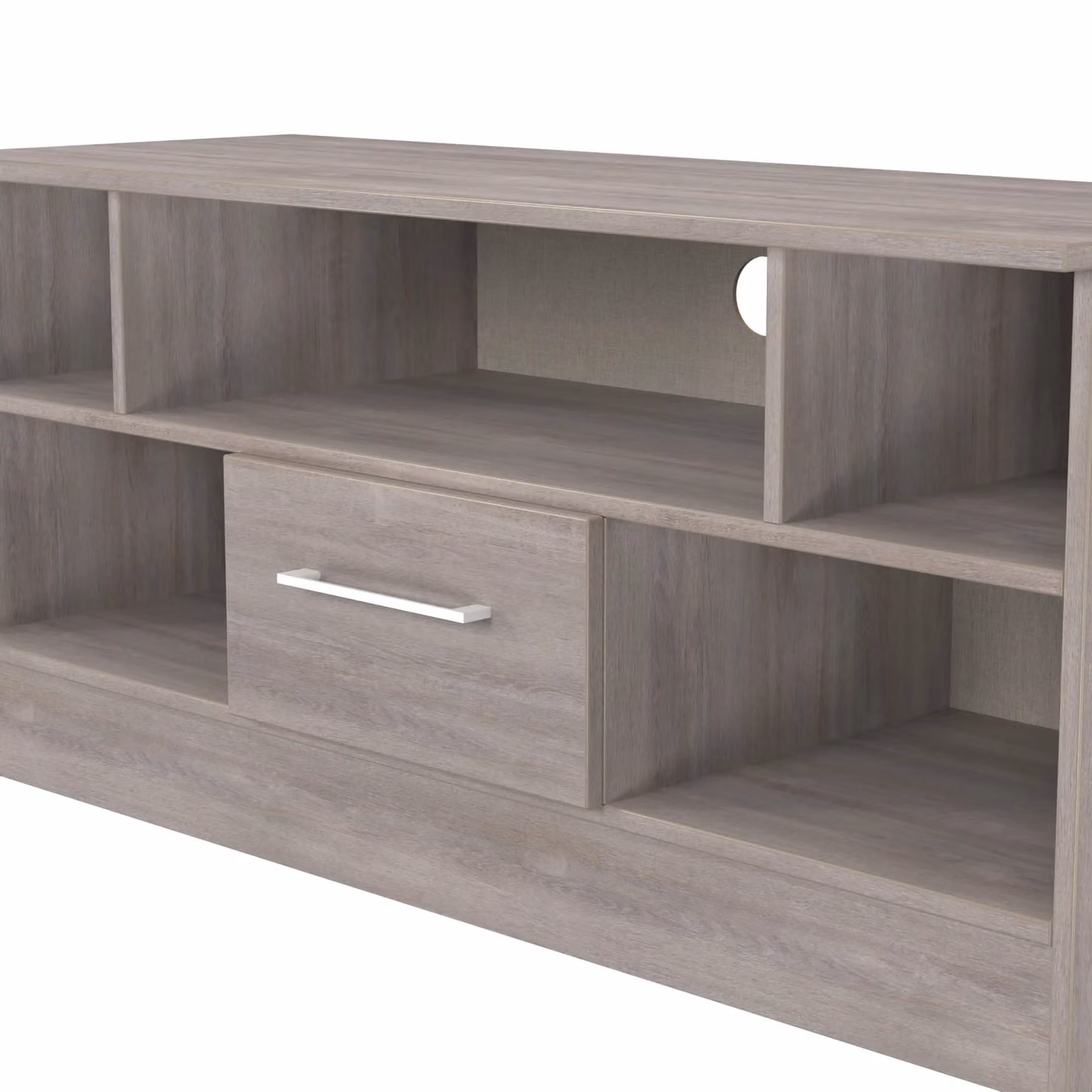 2 U Gloucester 1 Drawer TV and Media Unit in Light Grey Matt – 3