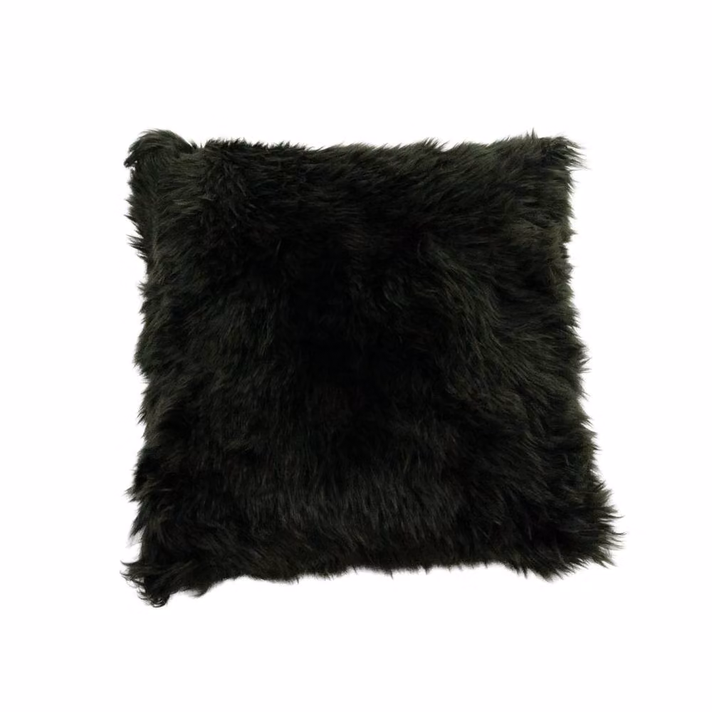 Native Natural Green Sheepskin Square Cushion, W/D/H: 45 x 45 x 45 cm – 2