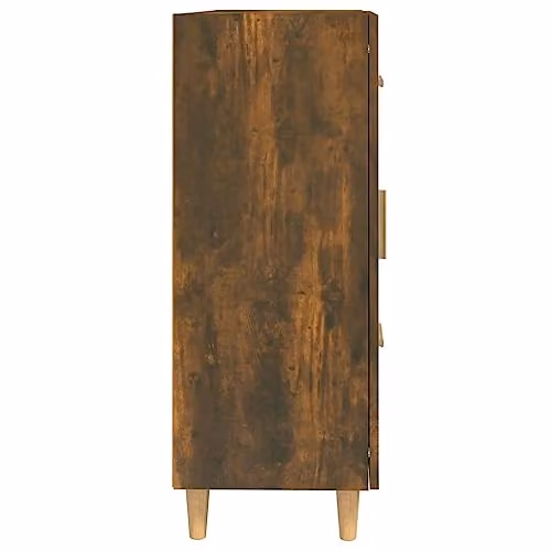 vidaXL Smoked Oak Sideboard, Brown, W/D/H: 69.5 x 34.0 x 90.0 cm – 4