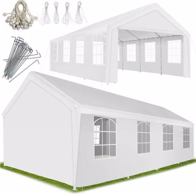 tectake Party Tent Mammut XL in White
