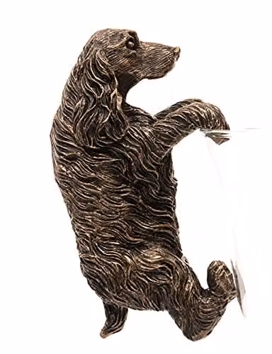 Jardinopia Cocker Spaniel Plant Pot Hanger, Bronze, W: 6 cm, D: 11 cm, H: 5.5 cm