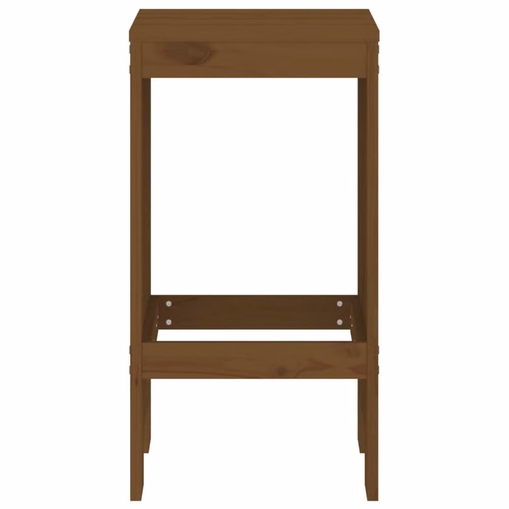 Berkfield Home Beautiful Bar Stools, 2 Pack, Honey Brown Solid Pine Wood, W/D/H: 40 x 36 x 75 cm – 4