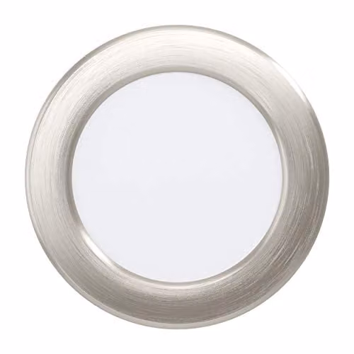 Loops LED Wall and Ceiling Recessed Downlight in Silver Metal, 5.5W