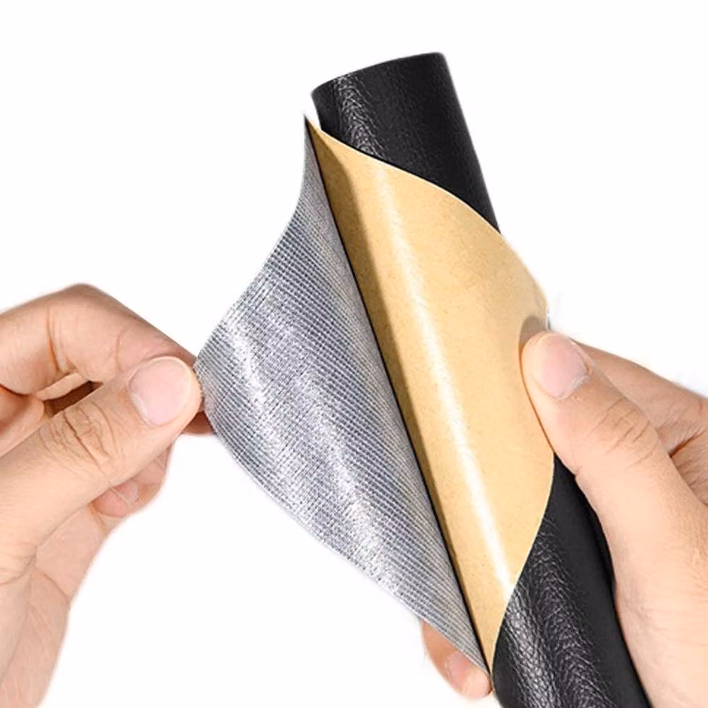 SPETLEK Black Leatherette Vinyl Wrap Sticker, W: 100 cm, H: 40 cm – 4
