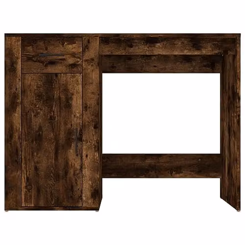 vidaXL Modern Writing Desk in Smoked Oak, W/D/H: 100 x 49 x 75 cm – 5