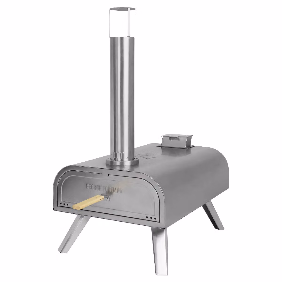 George Foreman 16 Inch Wood Pellet Pizza Oven in Silver with Paddle and Carry Bag – 8