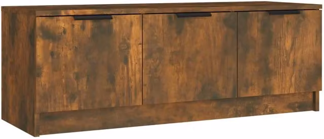 Berkfield Home Smoked Oak TV Cabinet in Brown, W: 102 cm, D: 35 cm, H: 36.5 cm – 1