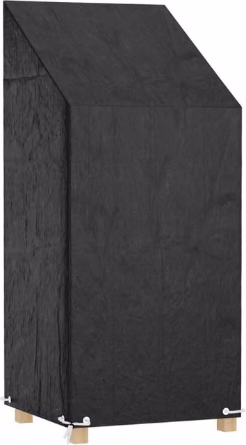 Berkfield Home Water Repellent Dining Chair Cover with 8 Eyelets, Black, W/D/H: 65 x 65 x 110/150 cm