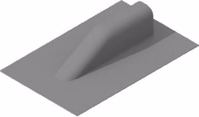 Cromar GRP Roofing Small Roof Ridge Closure in Grey