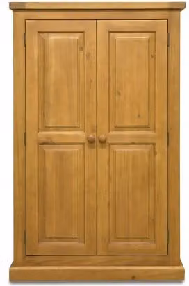 Archers Langdale 2 Door Pine Wooden Small Childrens Wardrobe in Brown