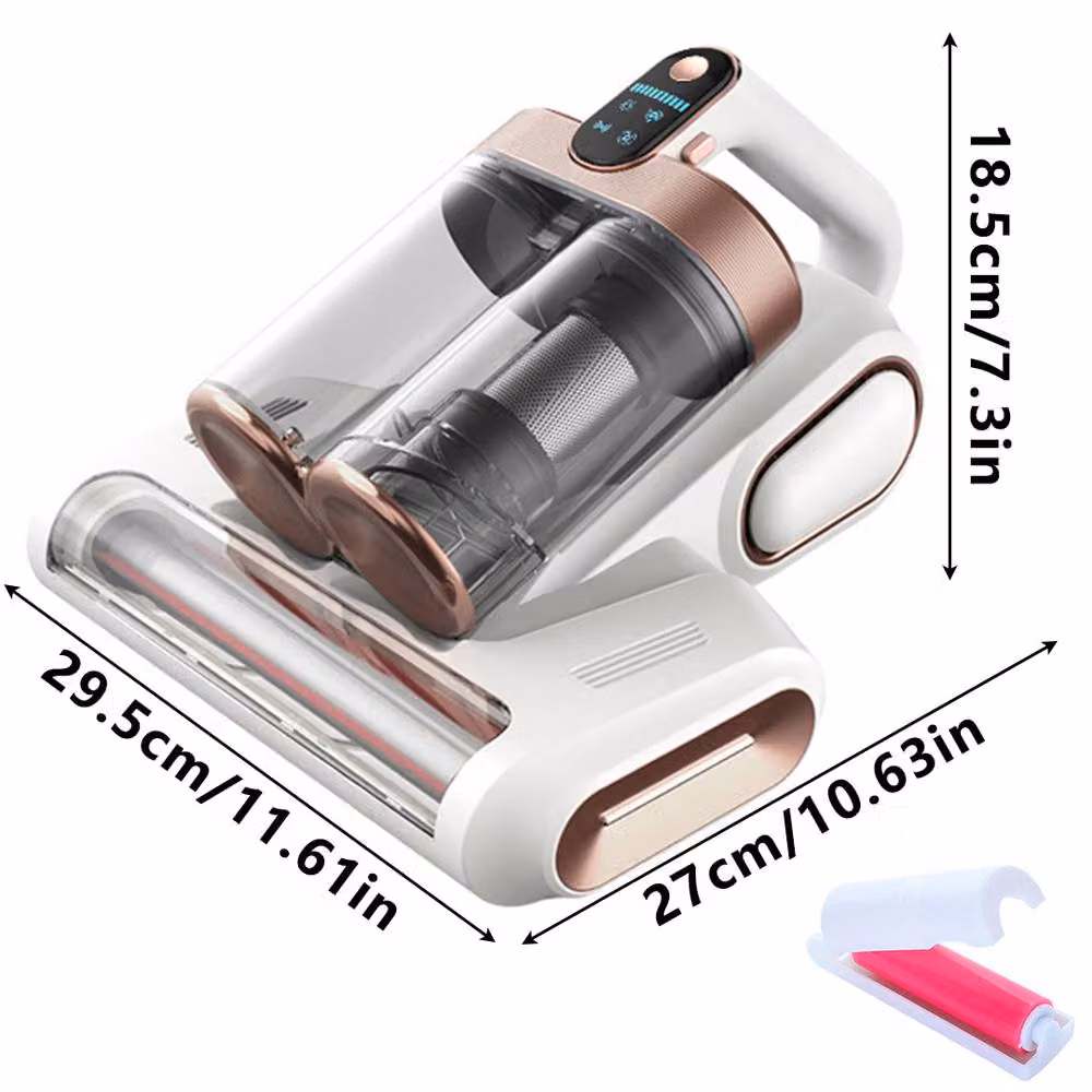 Ventryn Portable Handheld Bed Vacuum and UV-C Mite Eliminator, White – 2