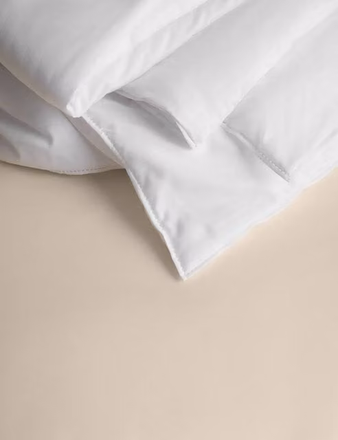 M&S Smart Wash & Dry White Microfibre Summer Duvet, 4.5 Tog