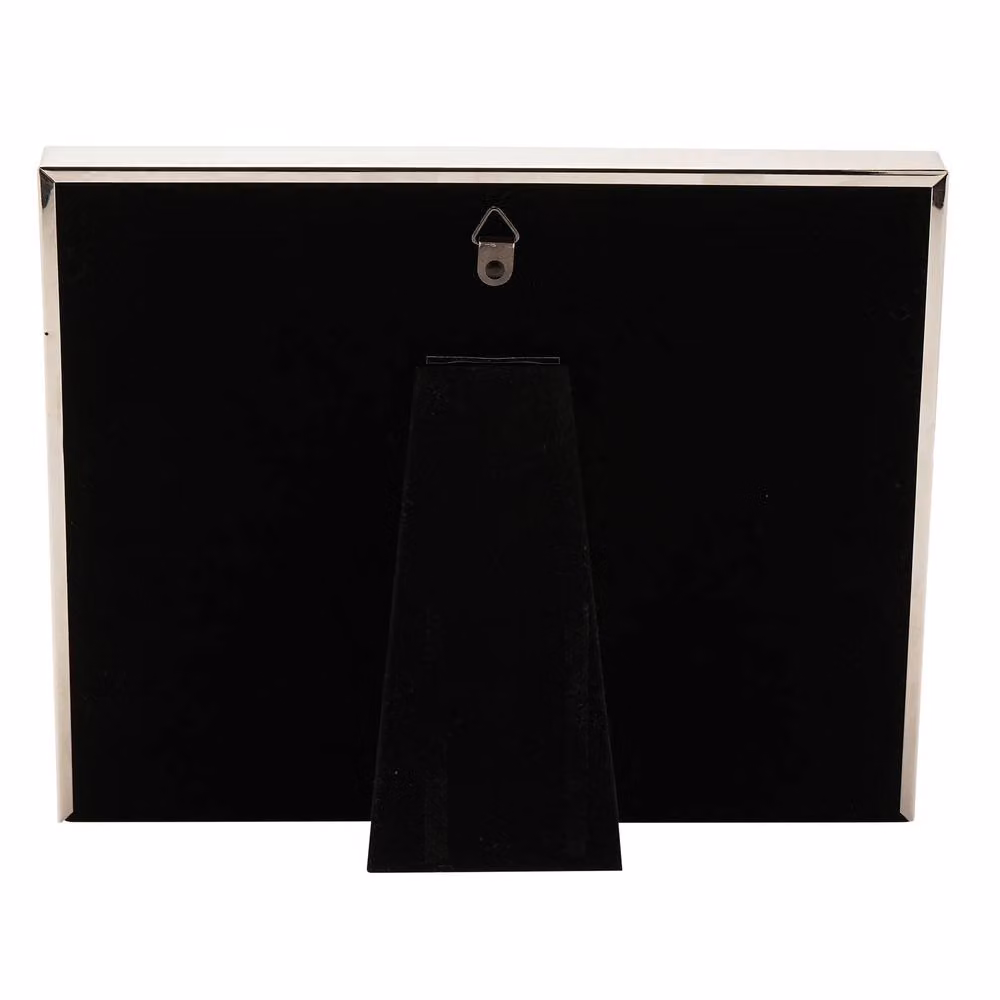 Amore by Juliana Silver and Black Rectangular Metal Wedding Photo Frame, W/H: 17.78 x 17.78 cm – 3