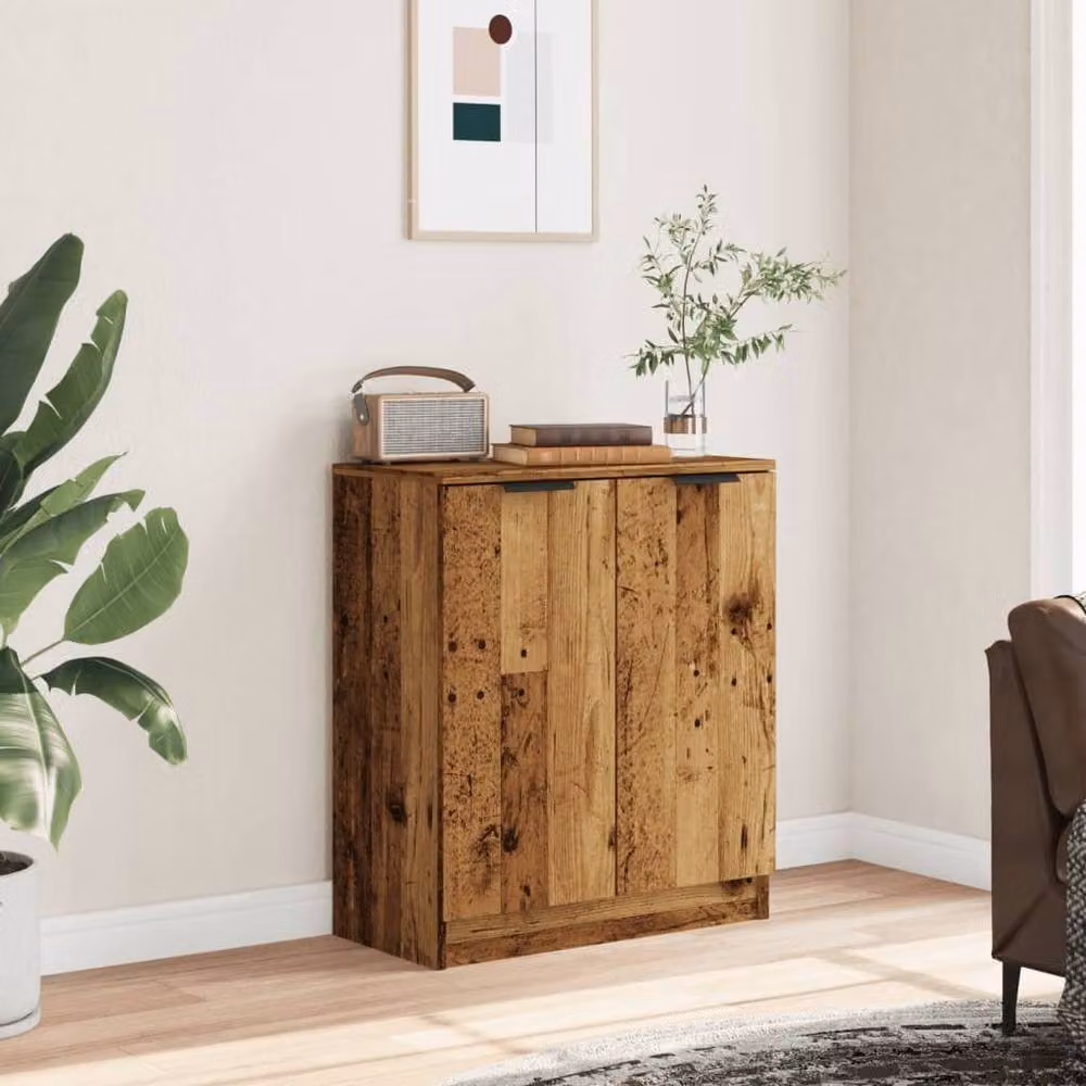 Berkfield Home Old Wood Sideboard in Brown, W/D/H: 60 x 30 x 70 cm – 3