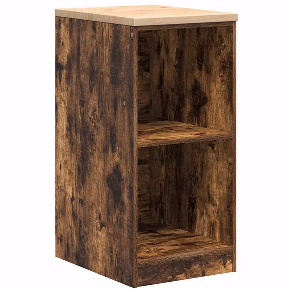 Berkfield Home Freestanding Garage Storage Cabinet in Smoked Oak Brown, Solid Pine Wood, W/D/H: 40 x 51 x 85 cm – 2