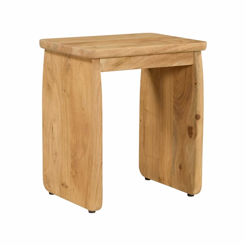 sweeek Exotic Acacia Wood Bedside Table in Brown, W/D/H: 45 x 30 x 40 cm – 2