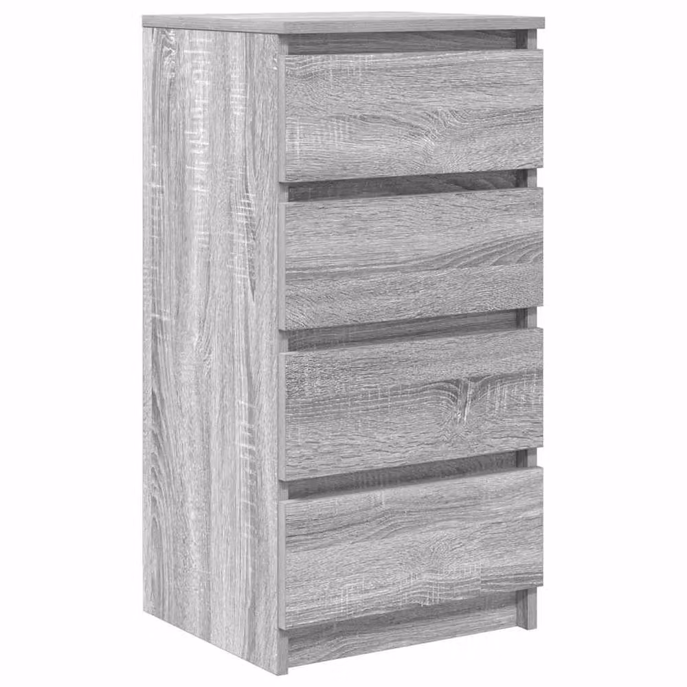 Berkfield Home Grey Sonoma Sideboard in Matt Engineered Wood W/D/H: 37.5 x 35 x 76 cm – 2